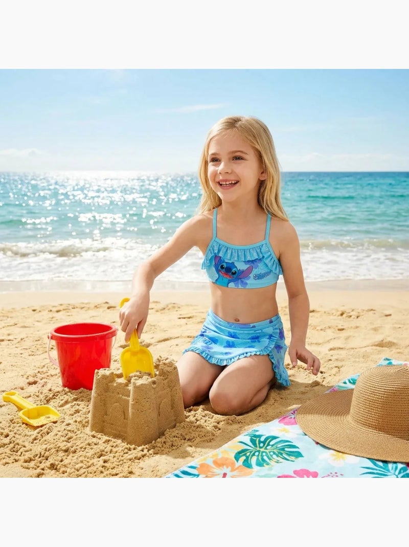 Disney - Completo da bagno bambina composto da top e gonna da bagno Blu - Kiabi