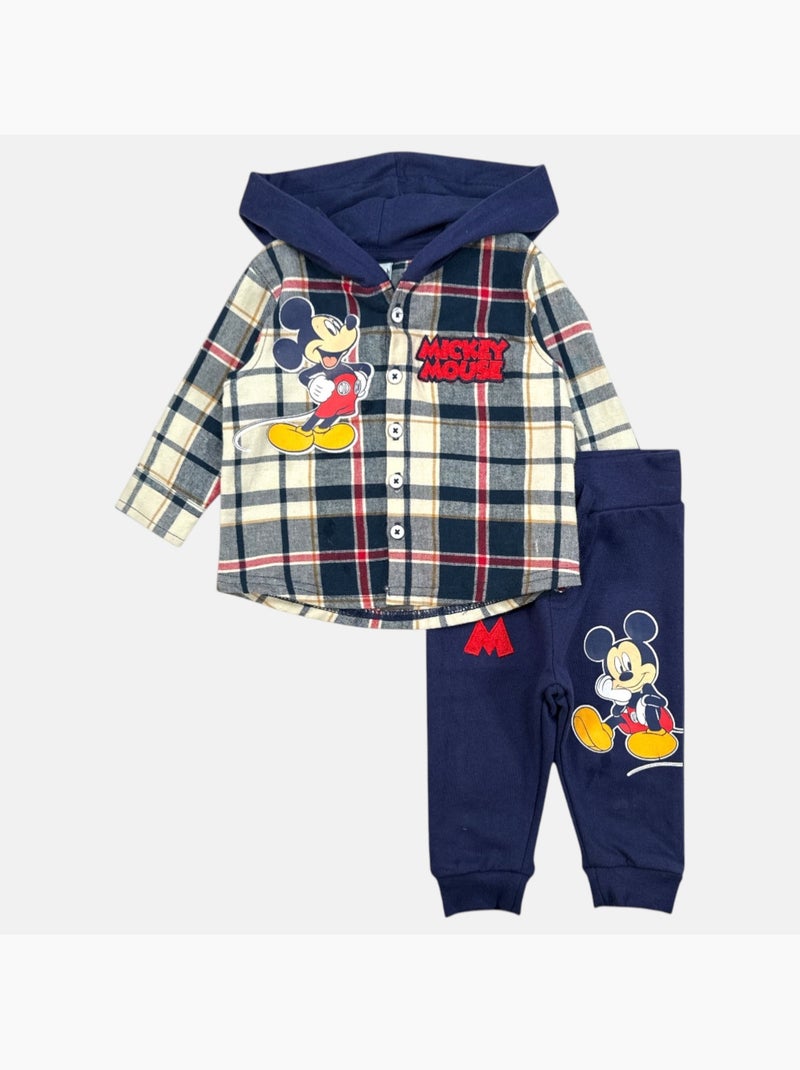 Disney - Completo felpa con cappuccio e pantaloni bebè Blu marino - Kiabi