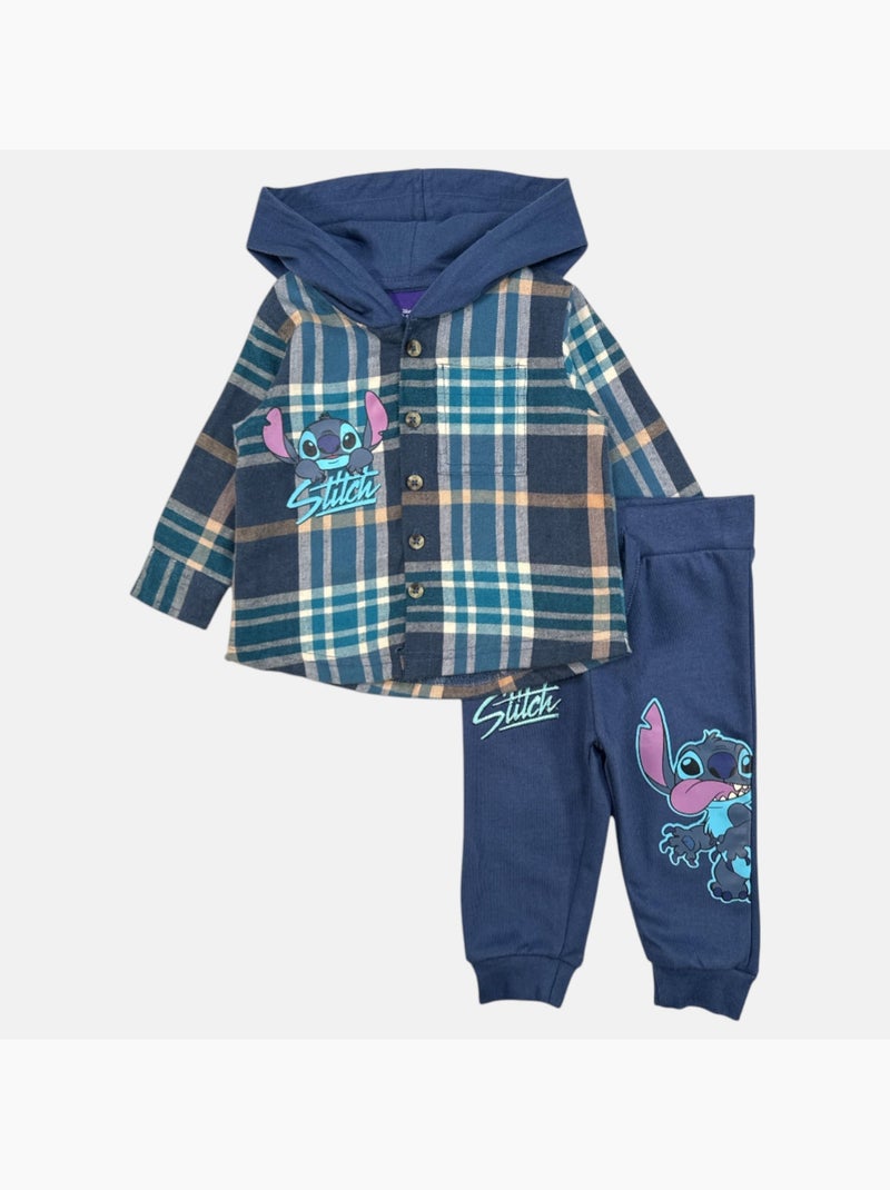 Disney - Completo felpa con cappuccio e pantaloni bebè Blu marino - Kiabi