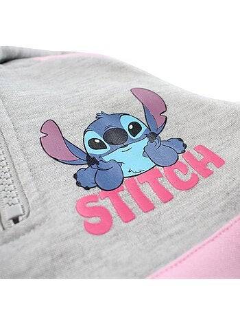 Disney - Completo felpa con cappuccio e pantaloni tuta Lilo & Stitch bambina