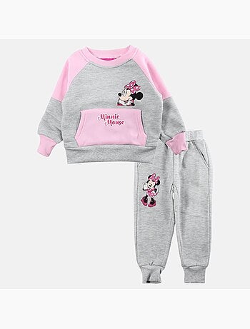 Disney - Completo felpa e pantaloni tuta bambina