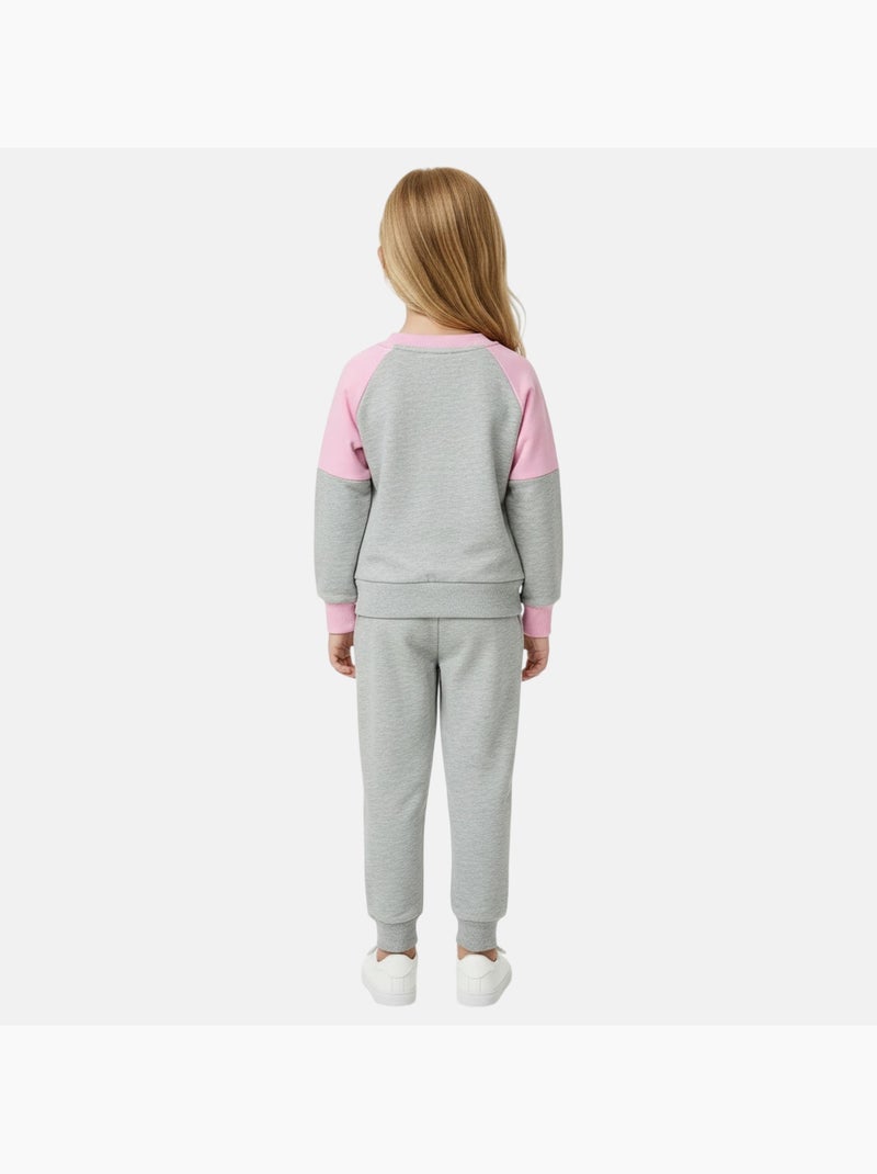 Disney - Completo felpa e pantaloni tuta bambina Grigio - Kiabi