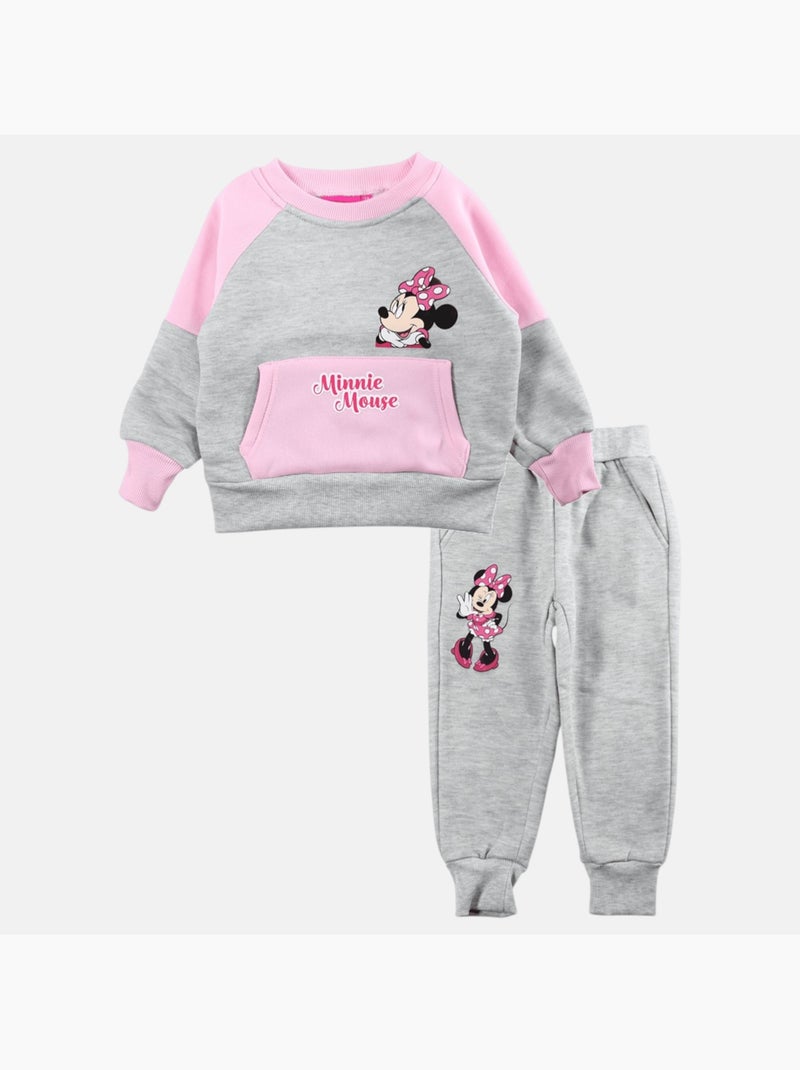 Disney - Completo felpa e pantaloni tuta bambina Grigio - Kiabi