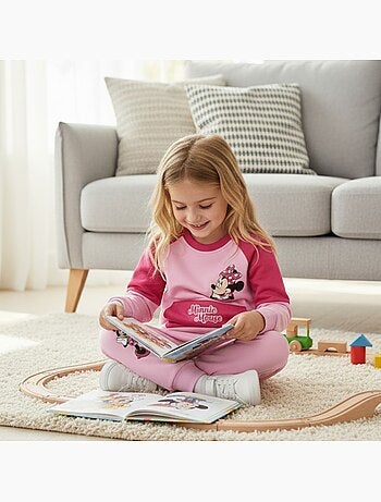 Disney - Completo felpa e pantaloni tuta bambina