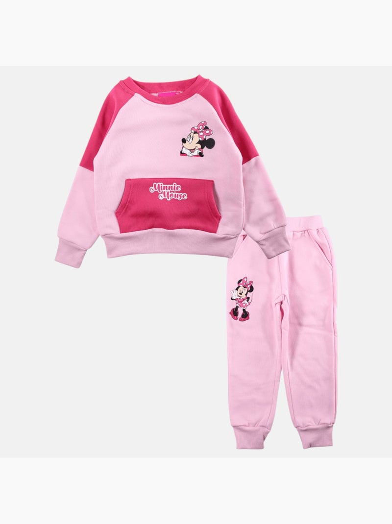 Disney - Completo felpa e pantaloni tuta bambina Rosa - Kiabi