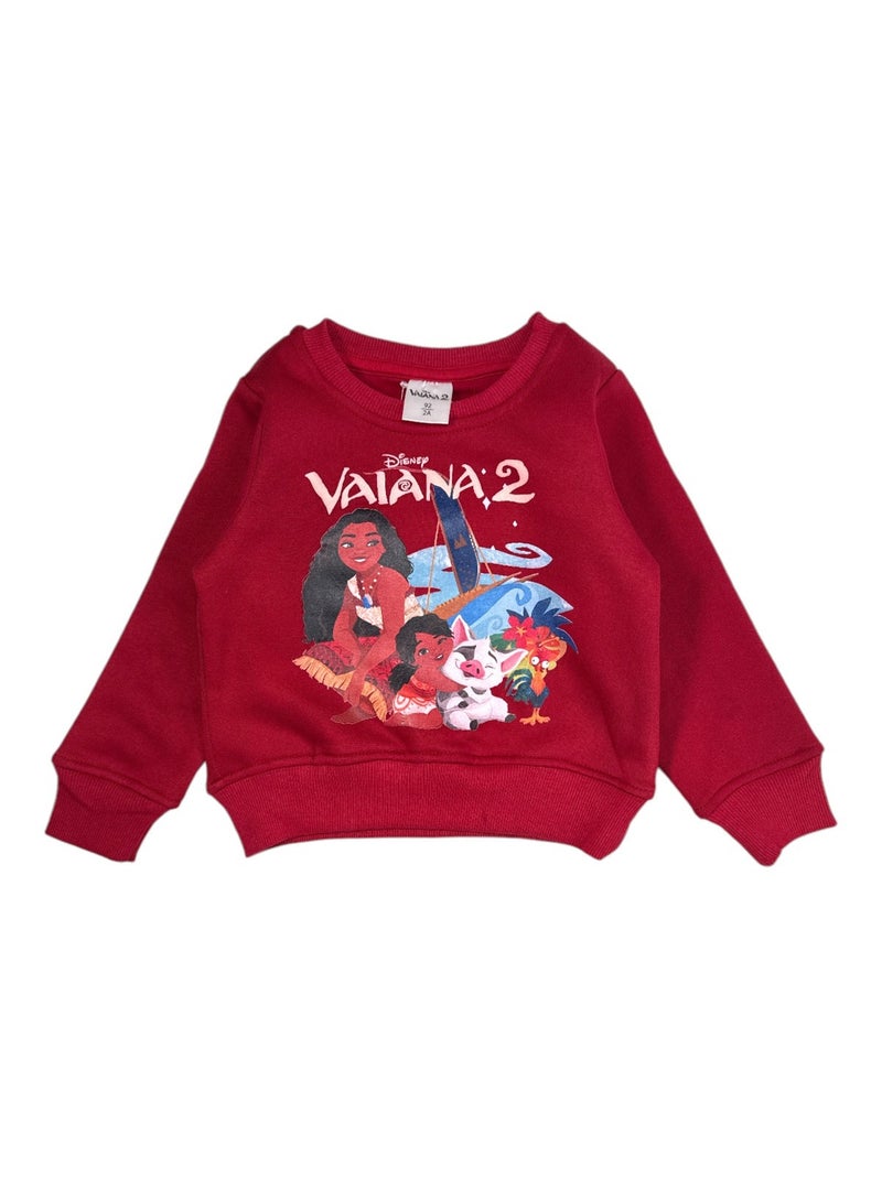 Disney - Completo felpa e pantaloni tuta bambina Rosso - Kiabi