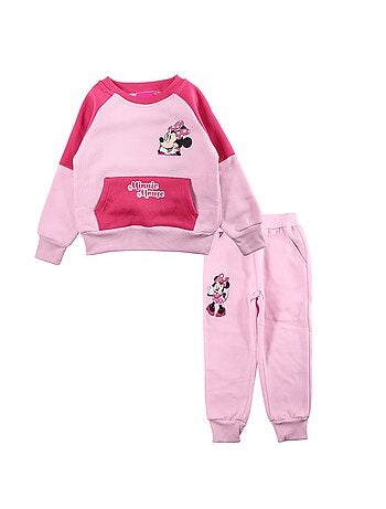 Disney - Completo felpa e pantaloni tuta Minnie bambina
