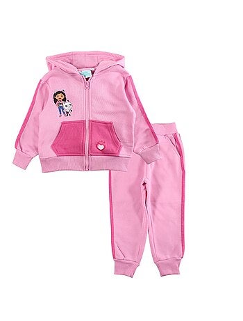 Disney - Completo giacca con cappuccio e pantaloni tuta bambina