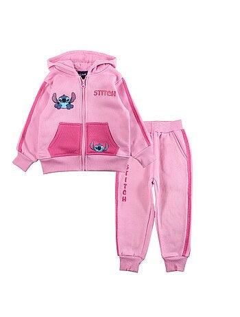 Disney - Completo giacca con cappuccio e pantaloni tuta bambina