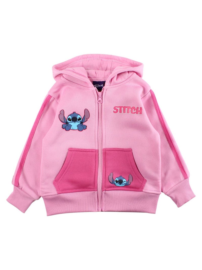 Disney - Completo giacca con cappuccio e pantaloni tuta bambina Rosa chiaro - Kiabi