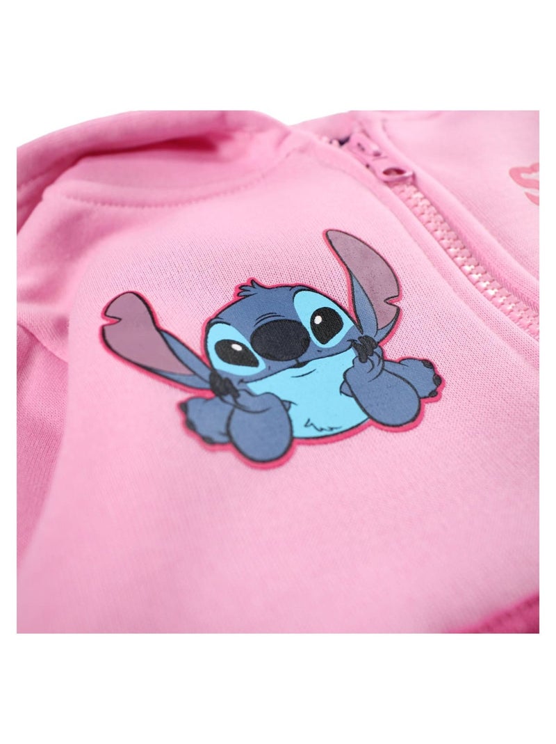 Disney - Completo giacca con cappuccio e pantaloni tuta bambina Rosa chiaro - Kiabi