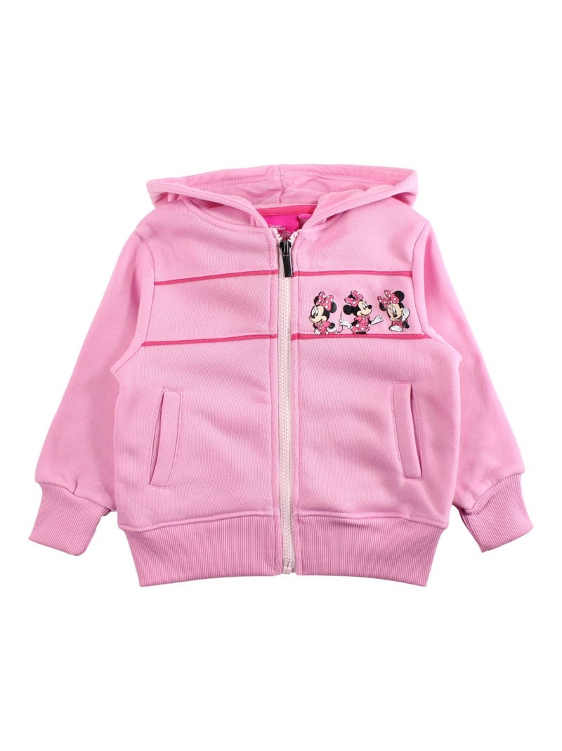 Disney - Completo giacca con cappuccio e pantaloni tuta bambina Rosa - Kiabi