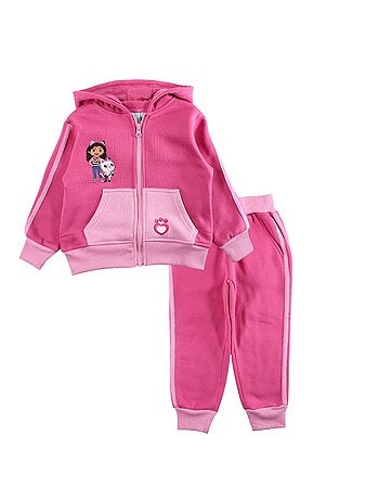 Disney - Completo giacca con cappuccio e pantaloni tuta Gabby bambina