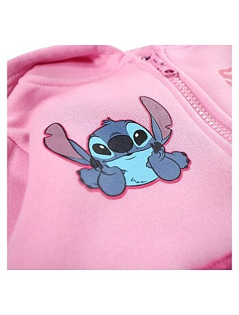 Disney - Completo giacca con cappuccio e pantaloni tuta Lilo & Stitch bambina