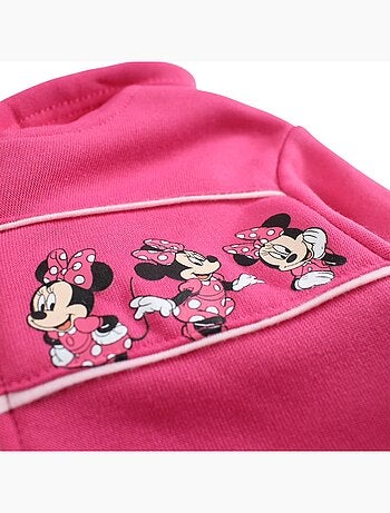 Disney - Completo giacca con cappuccio e pantaloni tuta Minnie bambina