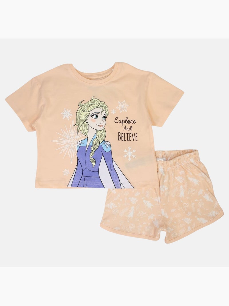 Disney - Completo maglietta e short bambina Arancione - Kiabi