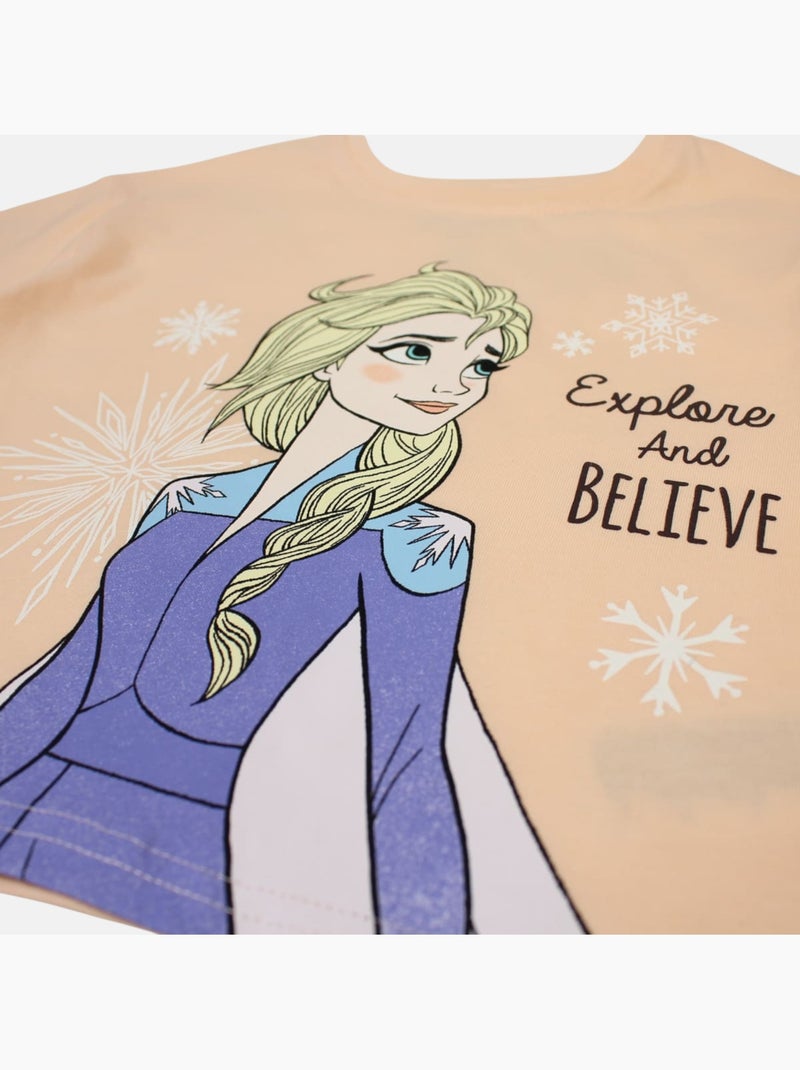Disney - Completo maglietta e short bambina Arancione - Kiabi