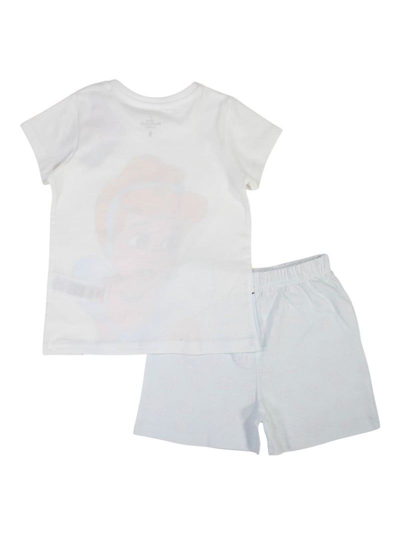 Disney - Completo maglietta e short bambina Bianco - Kiabi