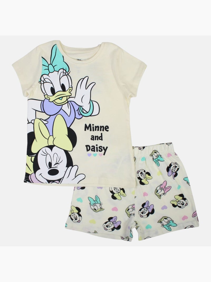 Disney - Completo maglietta e short bambina Bianco - Kiabi