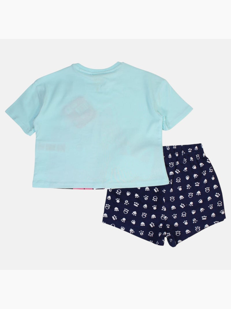 Disney - Completo maglietta e short bambina Blu - Kiabi
