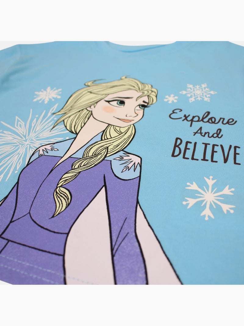 Disney - Completo maglietta e short bambina Blu - Kiabi