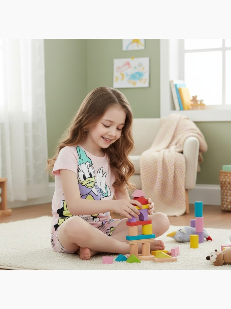 Disney - Completo maglietta e short bambina Rosa - Kiabi