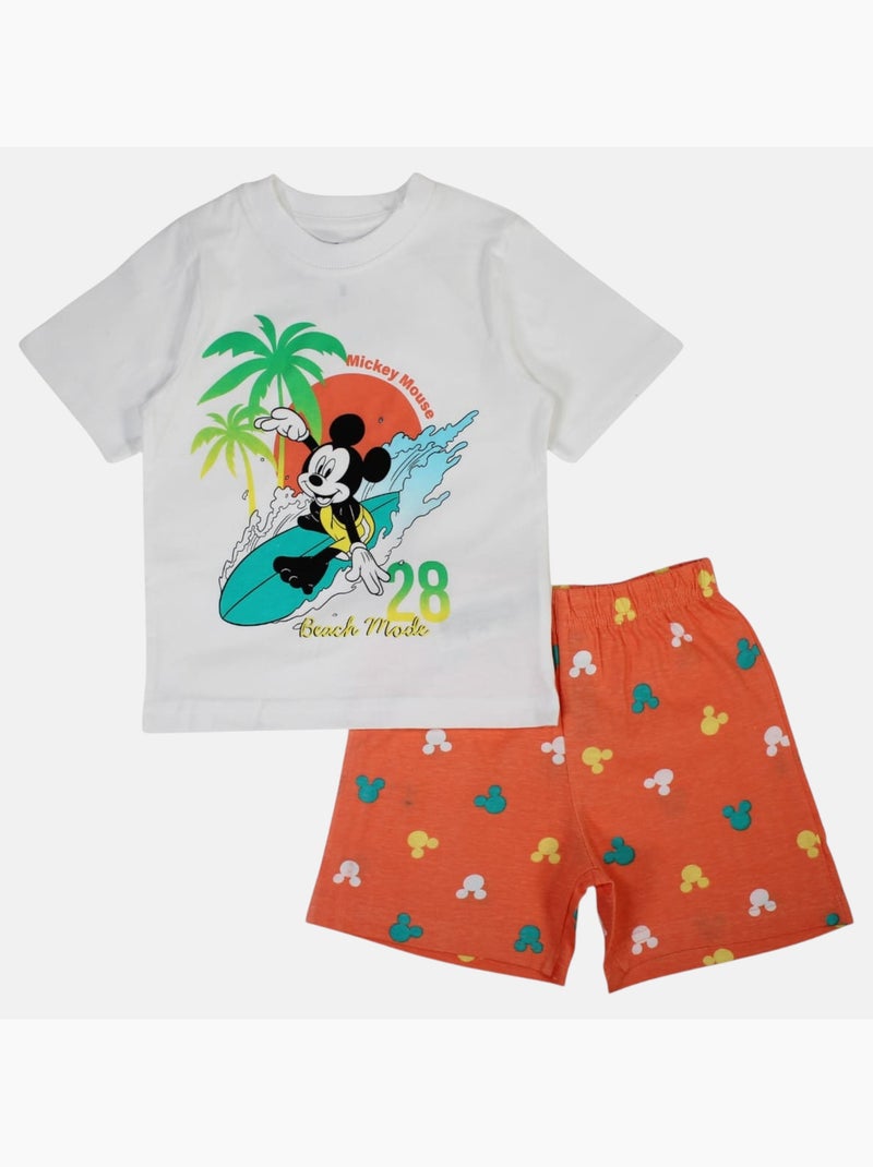 Disney - Completo maglietta e short bambino Bianco - Kiabi
