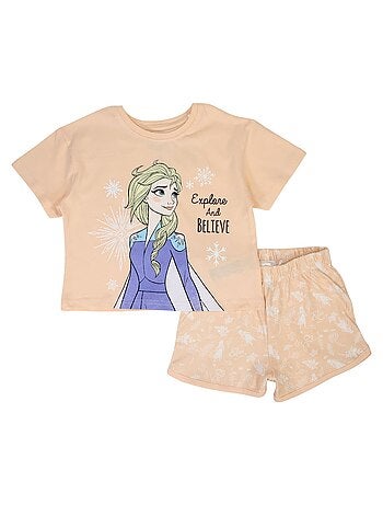 Disney - Completo maglietta e short Frozen bambina