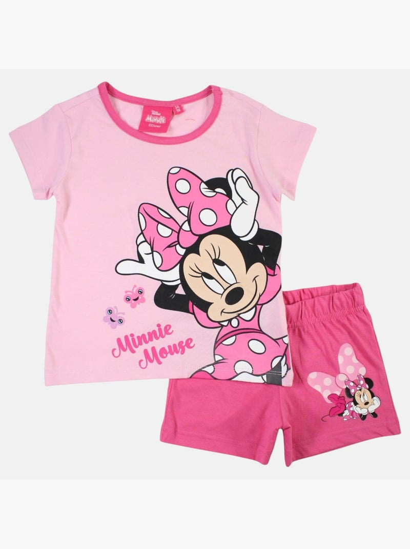 Disney - Completo maglietta e short Rosa chiaro - Kiabi