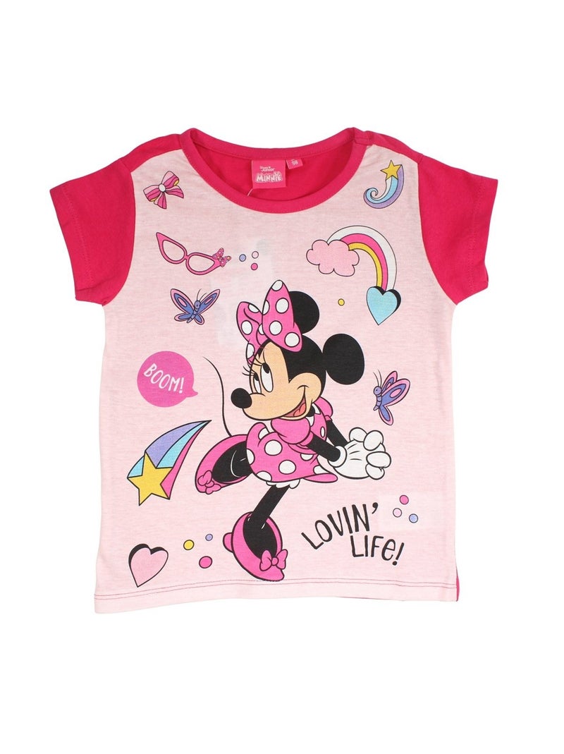 Disney - Completo maglietta e short Rosa fucsia - Kiabi