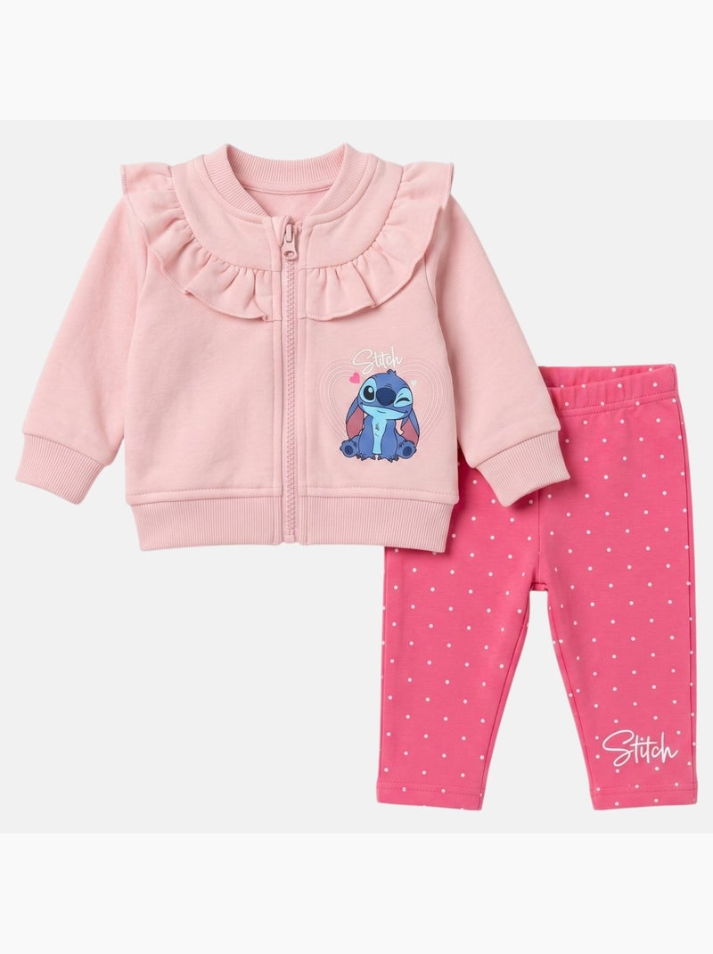 Disney - Completo neonata bambina Stitch Rosa chiaro - Kiabi