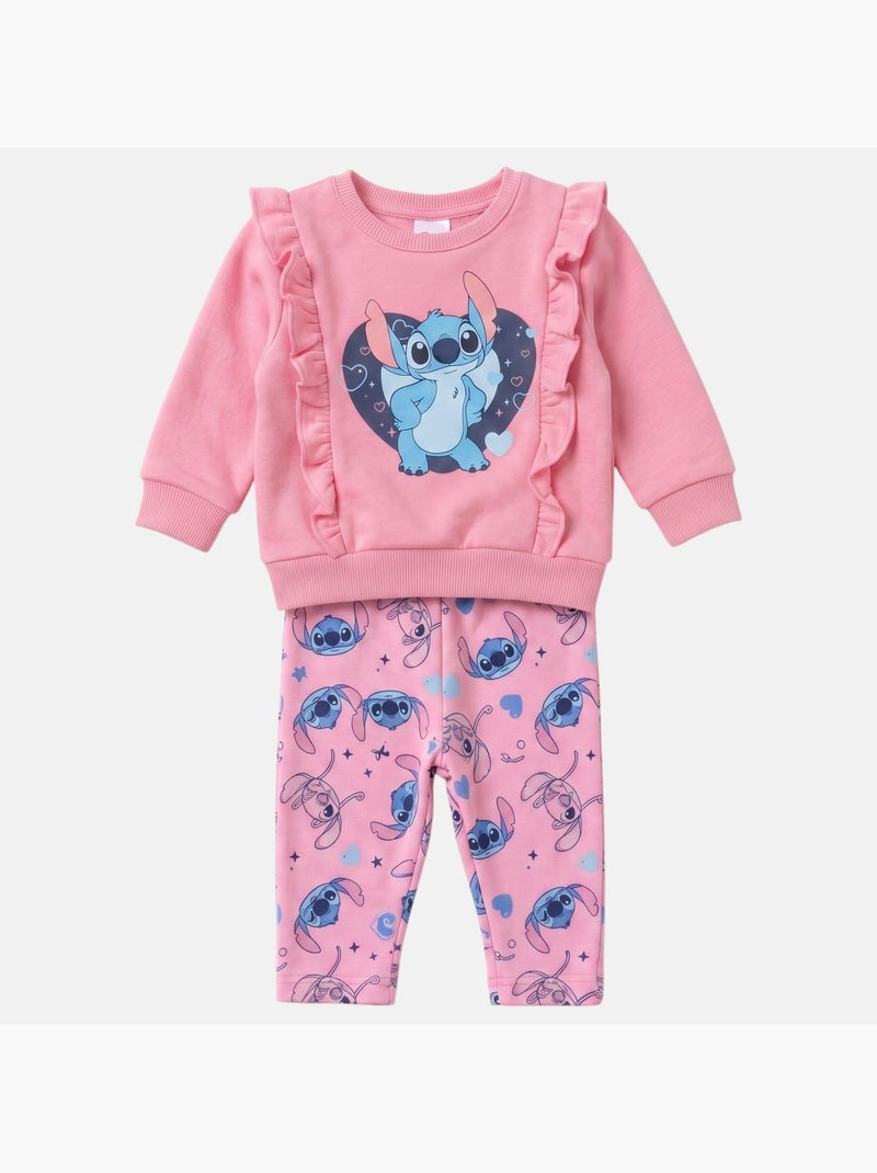 Disney - Completo neonata bambina Stitch Rosa - Kiabi