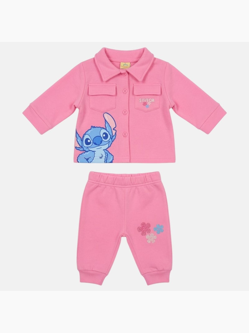 Disney - Completo neonata bambina Stitch Rosa - Kiabi