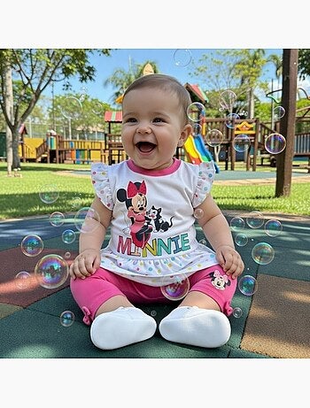Disney - Completo t-shirt e leggings bebè bambina Minnie