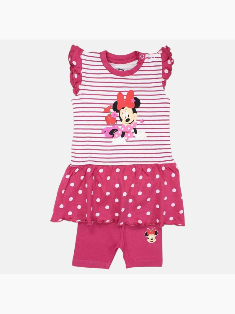 Disney - Completo t-shirt e leggings bebè bambina Rosa - Kiabi