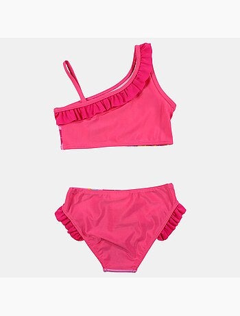 Disney - Costume da bagno a due pezzi con stampa da bambina