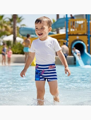Disney - Costume da bagno bambino modello boxer Stitch