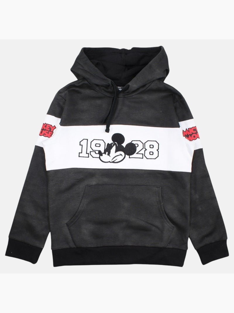 Disney - felpa con cappuccio stampata, dal taglio ampio Nero - Kiabi