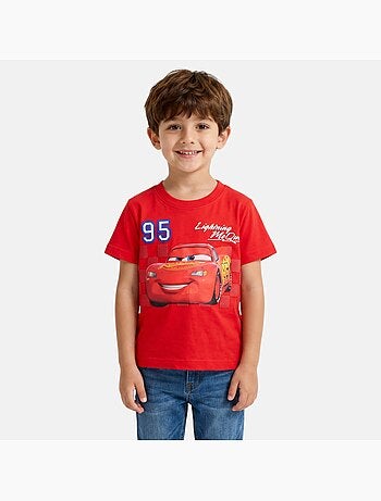 Disney - Maglietta bambino Cars Lightning McQueen