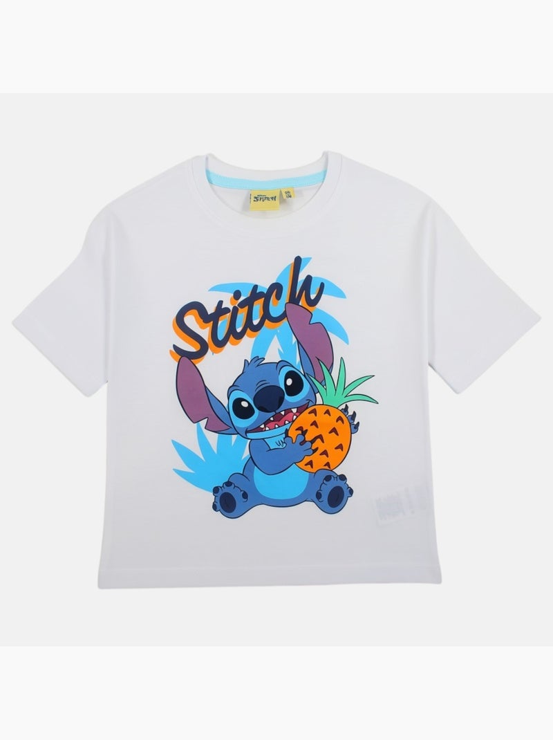 Disney - Maglietta bambino Stitch Bianco - Kiabi