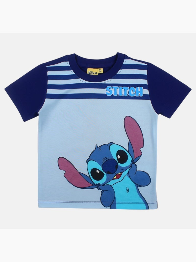 Disney - Maglietta bambino Stitch Blu marino - Kiabi