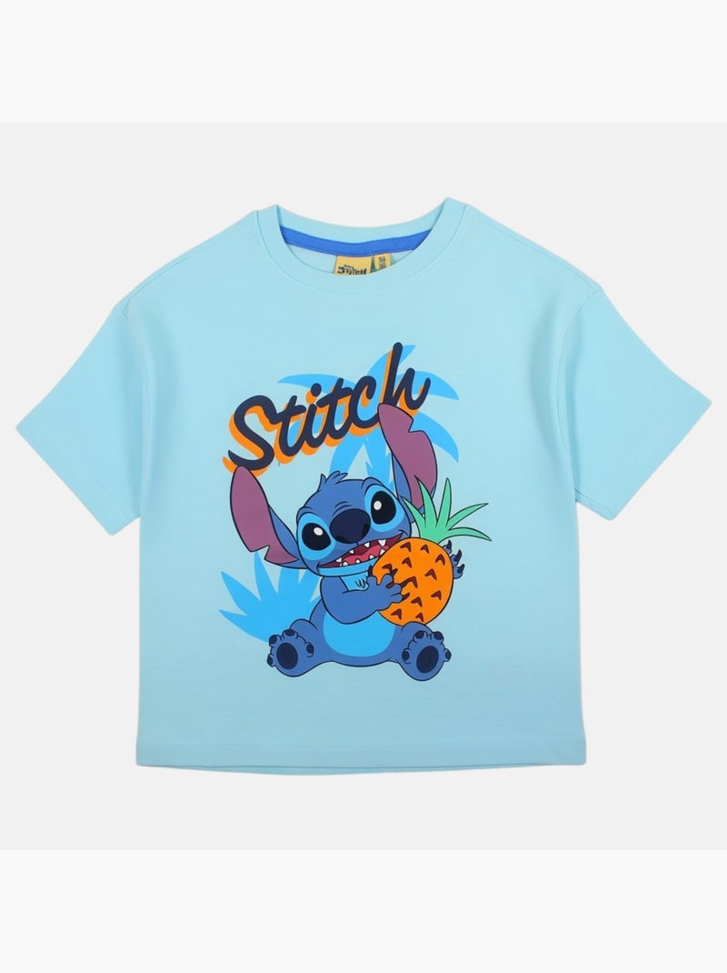 Disney - Maglietta bambino Stitch Blu - Kiabi