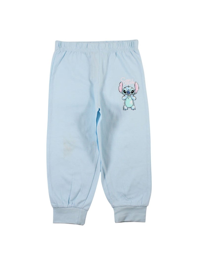 Disney - Pigiama in cotone da bambina Lilo e Stitch Blu - Kiabi