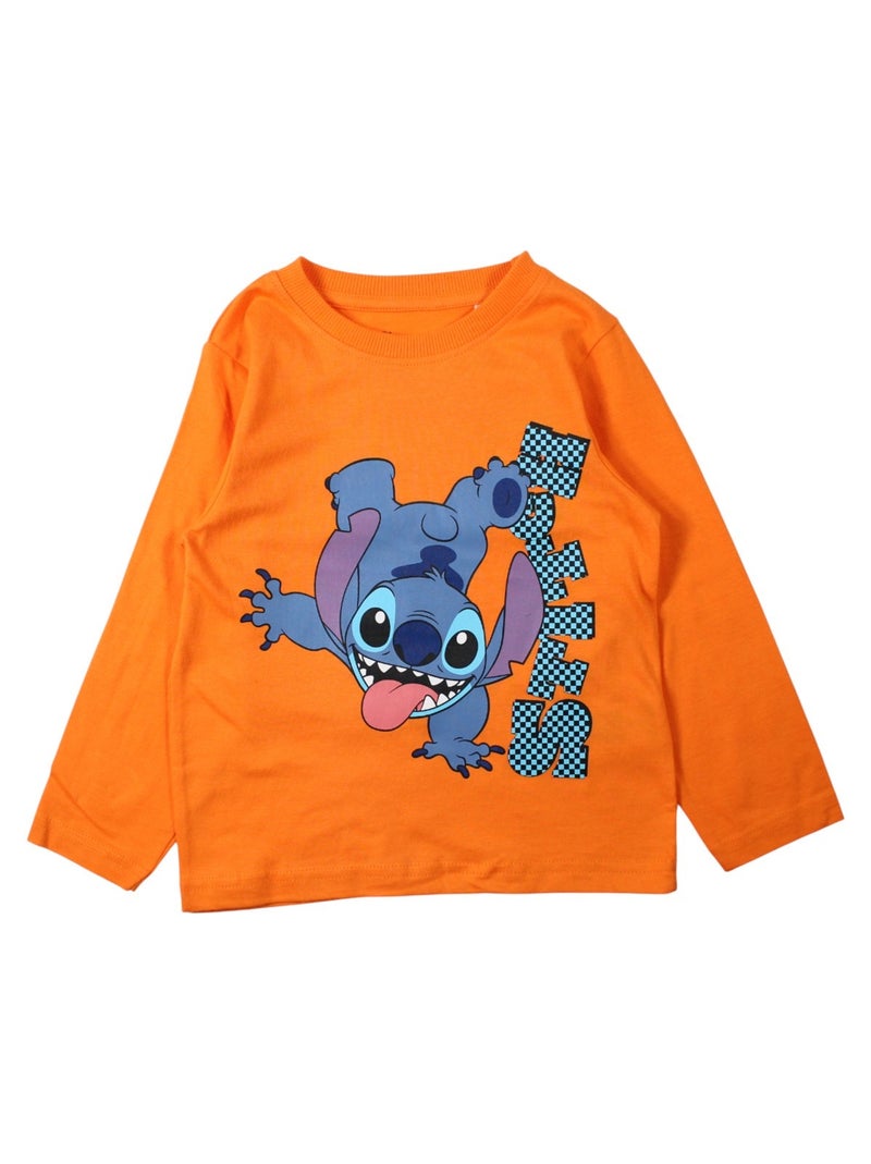 Disney - Pigiama in cotone da bambino Lilo e Stitch Arancione - Kiabi