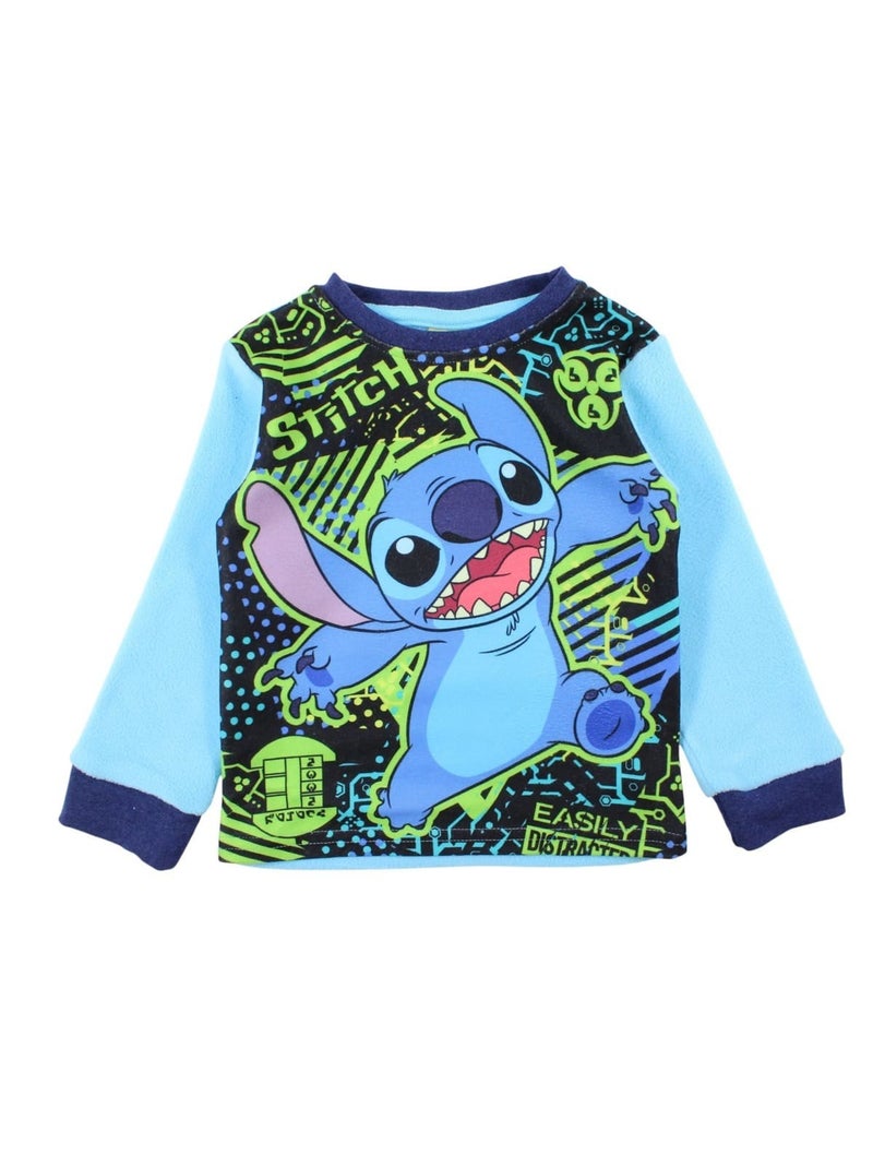Disney - Pigiama in pile Lilo e Stitch da bambino Blu - Kiabi