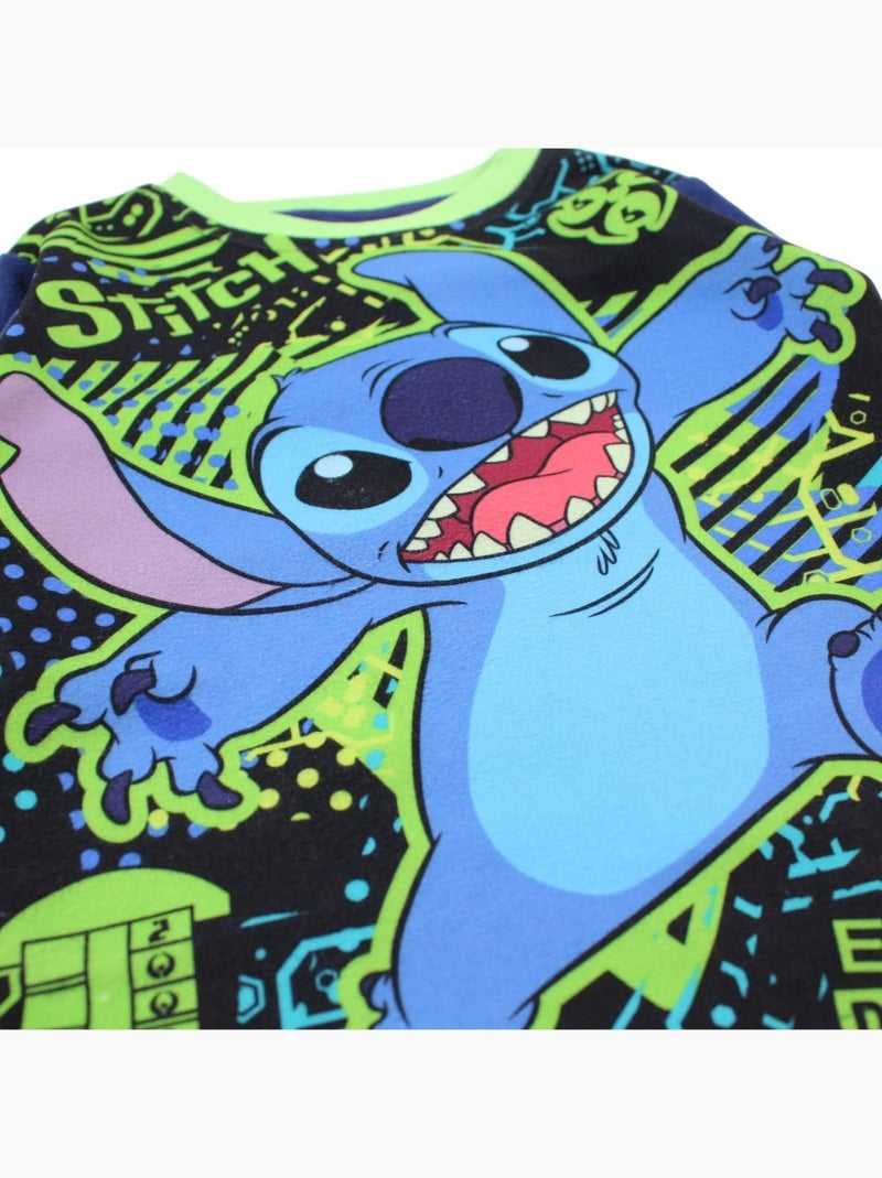 Disney - Pigiama in pile Lilo e Stitch da bambino Blu marino - Kiabi