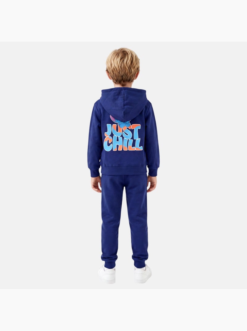 Disney - set composto da giacca con cerniera e pantaloni da jogging stampati Blu marino - Kiabi