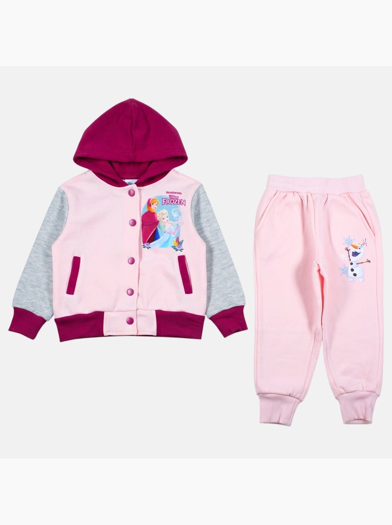 Disney - set composto da giacca teddy abbottonata e pantaloni da jogging Rosa - Kiabi