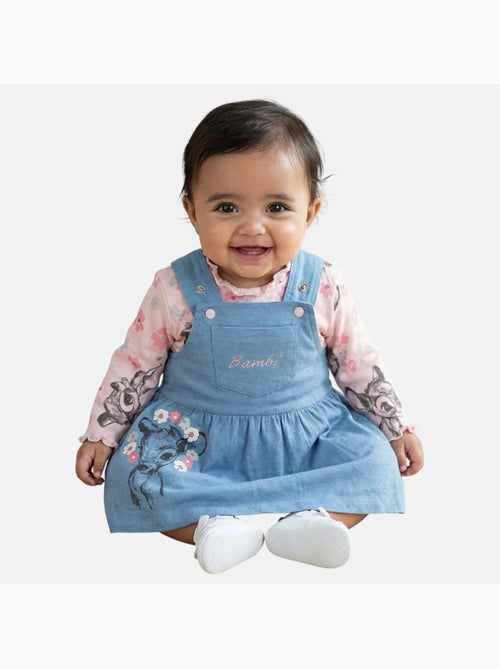 Disney - set composto da salopette in jeans e maglietta - Kiabi