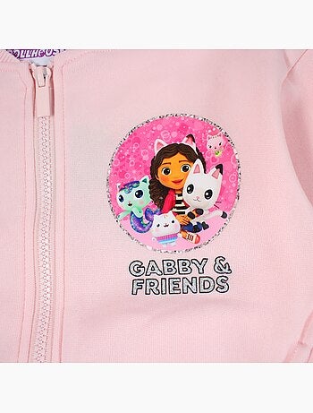 Disney - set giacca con zip e pantaloni gabby & friends bambina